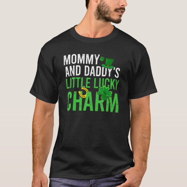 Camiseta Mamãe e Pai, Rua de Charme com Sorte de Patrick (Frente)