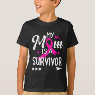 Camiseta Mamãe É Uma Consciência De Cancer De Sobrevivência