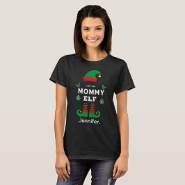 Camiseta Mamãe elf da família que corresponde à estrutura d