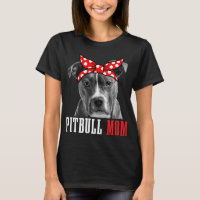 Mamãe Engraçada Bonita Vintage Cachorro Pitbull Mã
