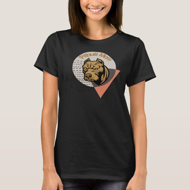 Camiseta Mamãe Engraçada Cachorro Touro (Frente)