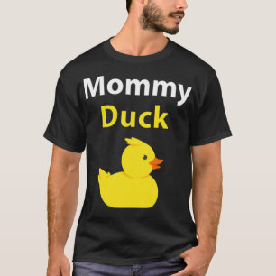 Camiseta Mamãe Engraçado Pato de Borracha Pato de Borracha 