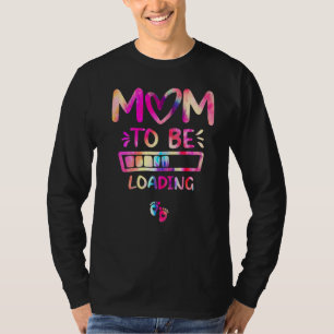 Camiseta Mamãe Está Carregando Gravidez Esperando Anúncio