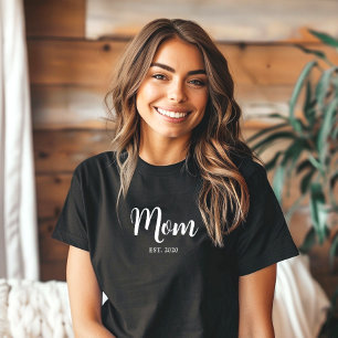 Camiseta Mamãe Estabeleceu Novo Presente Mãe