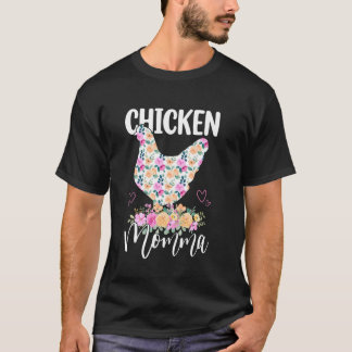 Camiseta Mamãe Frango Fofo Floral Mamãe Mamãe Mamãe Dia das