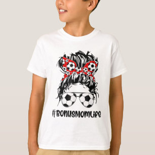 Camiseta Mamãe, Futebol Bônus Mãe Dia de as mães Mensagem B
