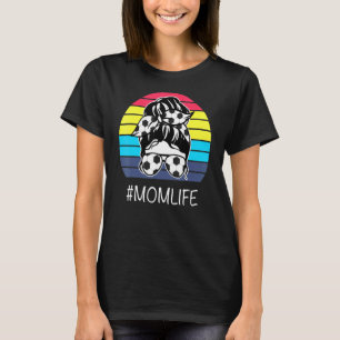 Camiseta Mamãe, Futebol Mama Mensagem Mães Solteiras Morrem