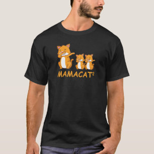 Camiseta Mamãe Gatinha Dabbing de Gêmeos