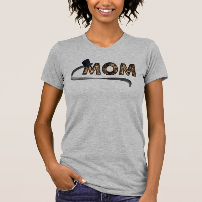 Camiseta Mamãe Gears e Chapéu Superior (Frente)