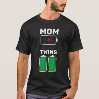 Camiseta Mamãe Geme Mãe De Gêmeos Mãe De Gêmeos