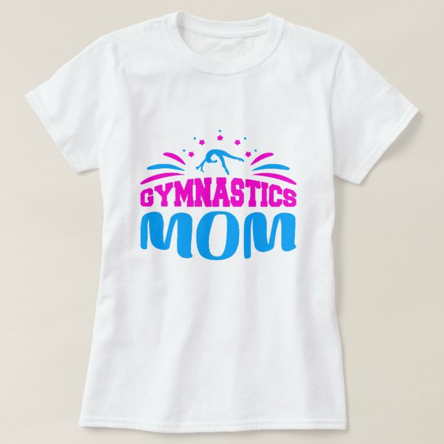 Camiseta Mamãe ginástica - presentes orgulhosos e de apoio (Frente do Design)