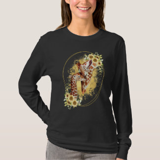 Camiseta Mamãe Girassol Safari África Animal Crianças Bebê 