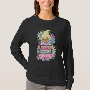 Camiseta Mamãe Gnome Fofa Feliz Dia das Mães Para Mamãe Gno