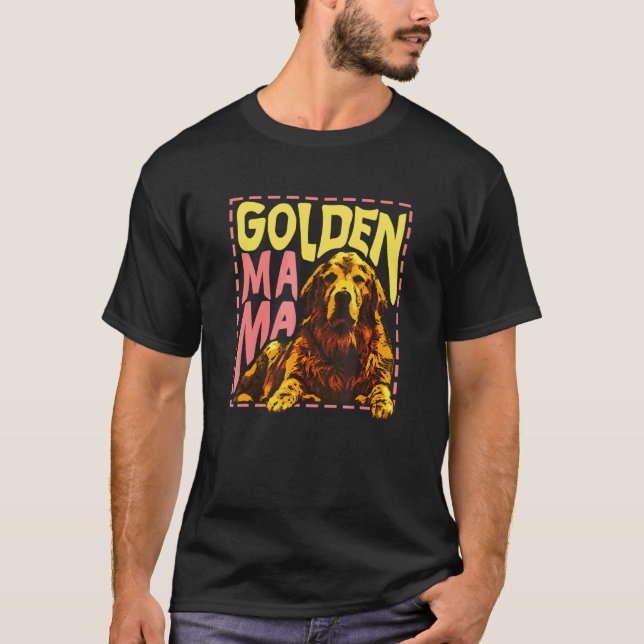 Camiseta Mamãe Golden Retriever Fofa (Frente)