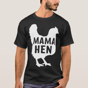 Camiseta Mamãe Hen Chicken Lover Country Mãe Legal Mães Da