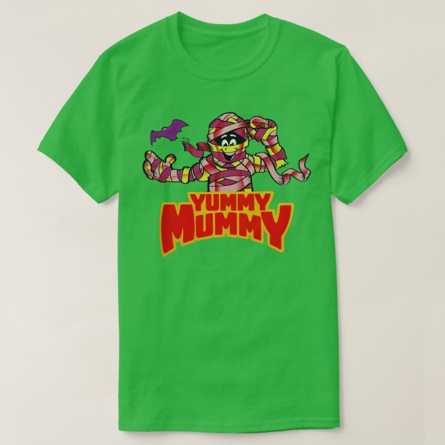 Camiseta Mamãe Iummy de Cereais Monstros (Frente do Design)