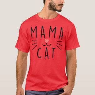 Camiseta Mamãe Kitten Engraçado, Mamãe Cat 
