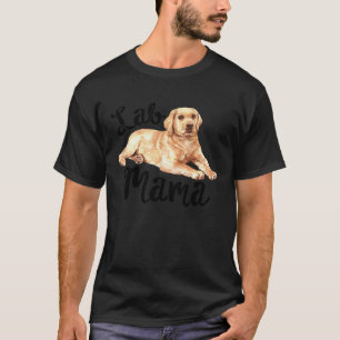 Camiseta Mamãe Lab Labrador Retriever Mãe de Cachorro Resga