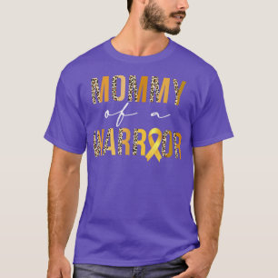 Camiseta Mamãe Leopardo De Um Cancer De Infância De Um Guer