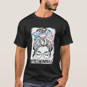 Camiseta Mamãe Liberta Abraça Orgulho Transgênero Mensal