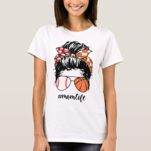 Camiseta Mamãe Life Baseball Basball Mamãe Fez bolinho engr