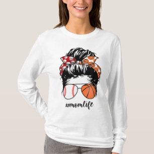 Camiseta Mamãe Life Baseball Basball Mamãe Fez bolinho engr