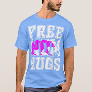 Camiseta Mamãe Livre Mãe Abraça Bebê Rosa