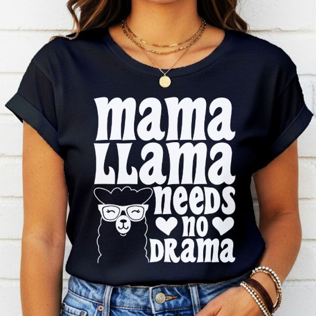 Camiseta Mamãe Llama Não Precisa De Um Dia de as mães Engra (Criador carregado)