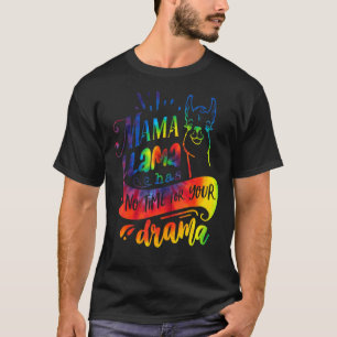 Camiseta Mamãe Llama Não Tem Tempo Para Seu Tino De Drama