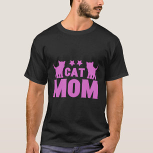 Camiseta Mamãe Mãe Mãe Gato Gato Gato Gatinho Meia