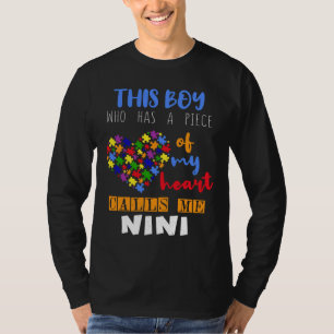 Camiseta Mamãe-Mãe-Peça-Quebra-cabeça de-Autismo Sensibiliz