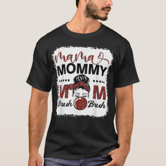 Camiseta Mamãe Mamãe Mãe Maninho Vida de Mãe Leopardo Cabel