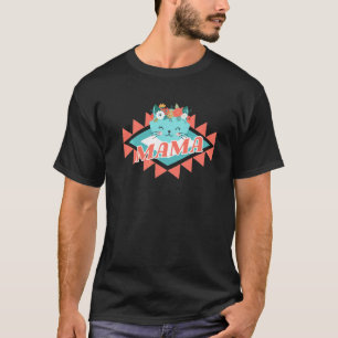 Camiseta Mamãe Mamãe Mamãe Mãe Madre Gatos Felinos Gatinhos