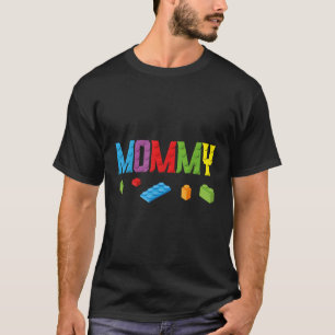 Camiseta Mamãe Master Builder Building Bricks Família Block