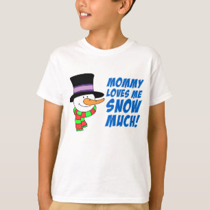 Camiseta Mamãe Me Ama Muito Neve