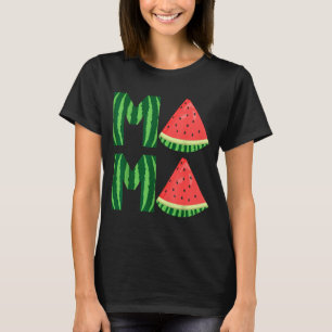 Camiseta Mamãe melancia feminina fofa vintage fruta de verã