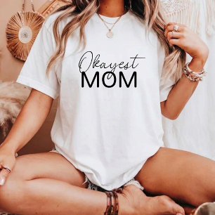 Camiseta Mamãe Moderna Branca Bonitinha Medianamente Boa