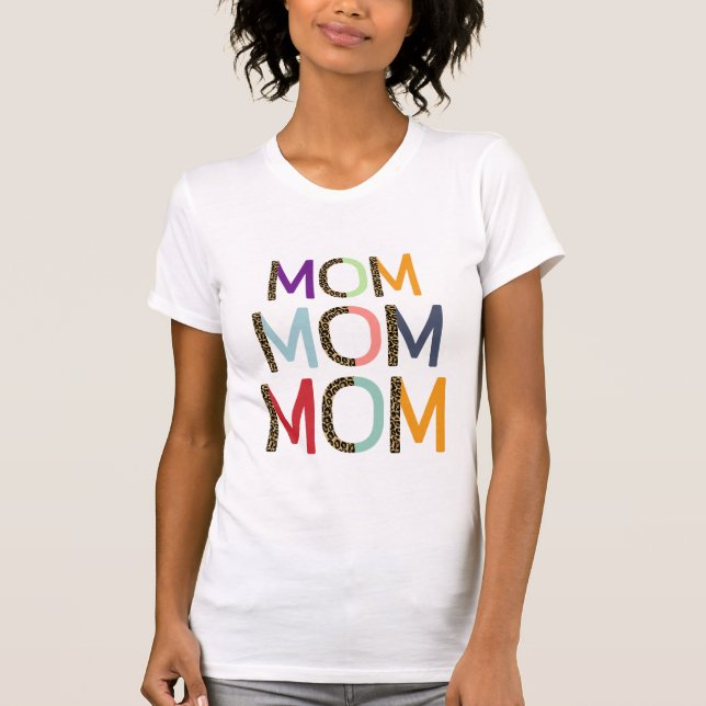Camiseta MAMÃE MOM - Branco elegante (Frente)