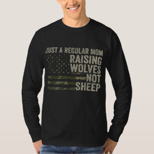 Camiseta Mamãe Normal Criar Lobos Não Ovelhas - Socorro