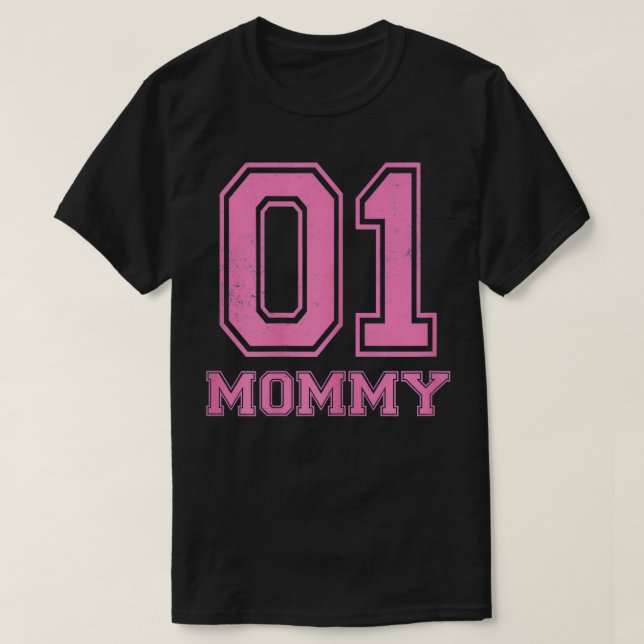Camiseta Mamãe número um Dia de as mães feminino  (Frente do Design)