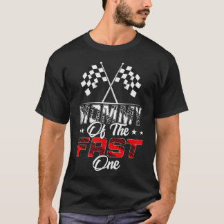 Camiseta Mamãe Oh Primeiro Aniversário Carro de Corrida Ráp