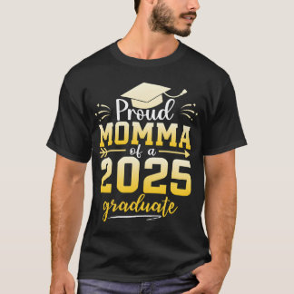 Camiseta Mamãe Orgulhosa de uma Turma de Graduado de 2025 G