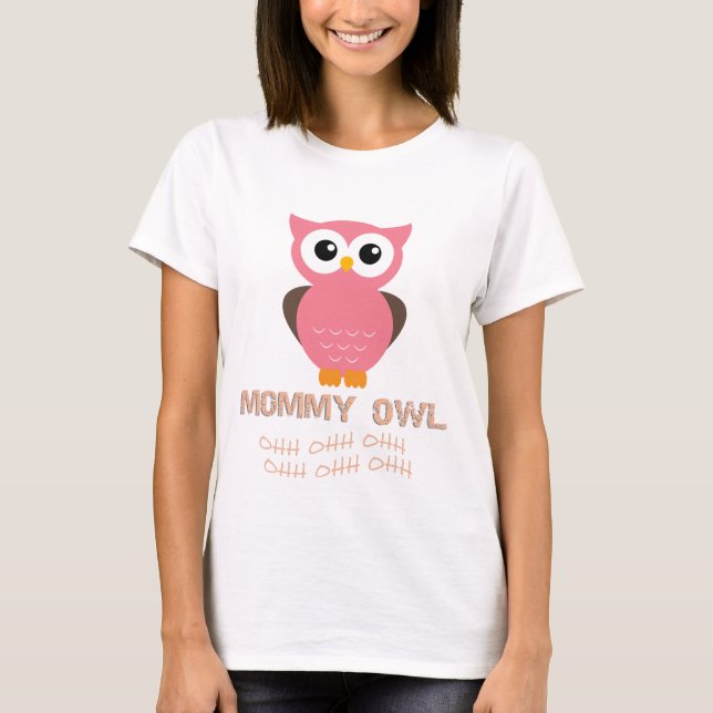 Camiseta "MAMÃE OWL" Bebê PAI Correspondente Família OWL (Frente)