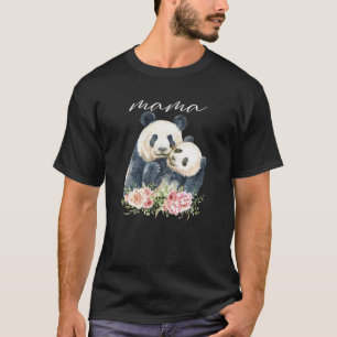 Camiseta Mamãe Panda Tanque Nova Mãe Panda Bear Presente