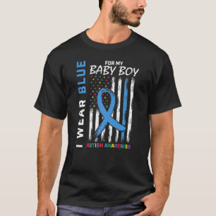 Camiseta Mamãe Papai Eu Uso Azul Pelo Meu Irmãozinho Autism