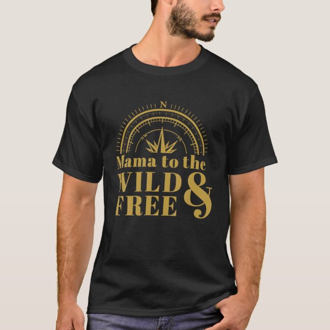 Camiseta Mamãe, para a escola doméstica selvagem e livre da (Frente)