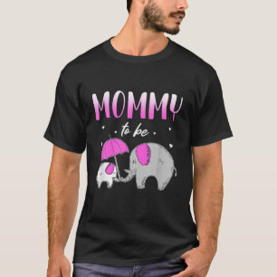Camiseta Mamãe para elefante Chá de fraldas grávida Present