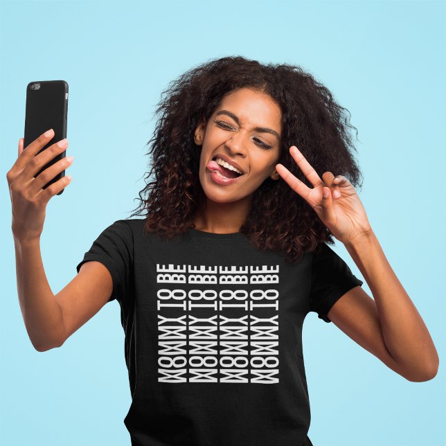 Camiseta MAMÃE PARA SER - Mensagem Oculta (Criador carregado)