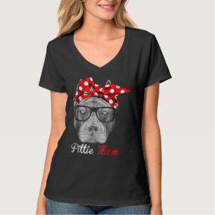 Camiseta Mamãe Pittie Para Lovers De Cachorro Pitbull