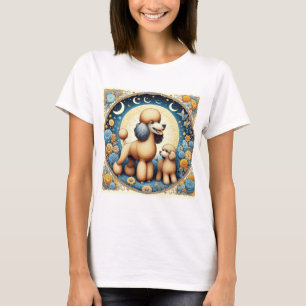 Camiseta Mamãe Poodle Com Puppy
